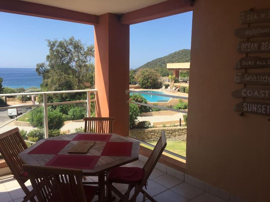 אז'אקסיו F2 Vue Mer Dans Residence Avec Piscine מראה חיצוני תמונה