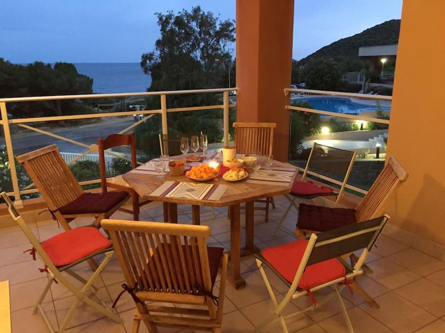 אז'אקסיו F2 Vue Mer Dans Residence Avec Piscine מראה חיצוני תמונה
